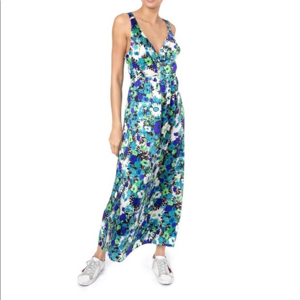 Rebecca Taylor Floral Silk Maxi Dress